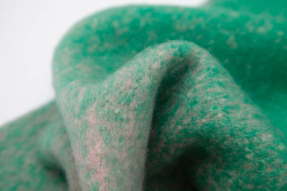 Green Plush Gradient Winter Scarf Shawl - Thick Textured Circle Yarn with Chunky Tassels - 185cm x 40cm Tristar Online