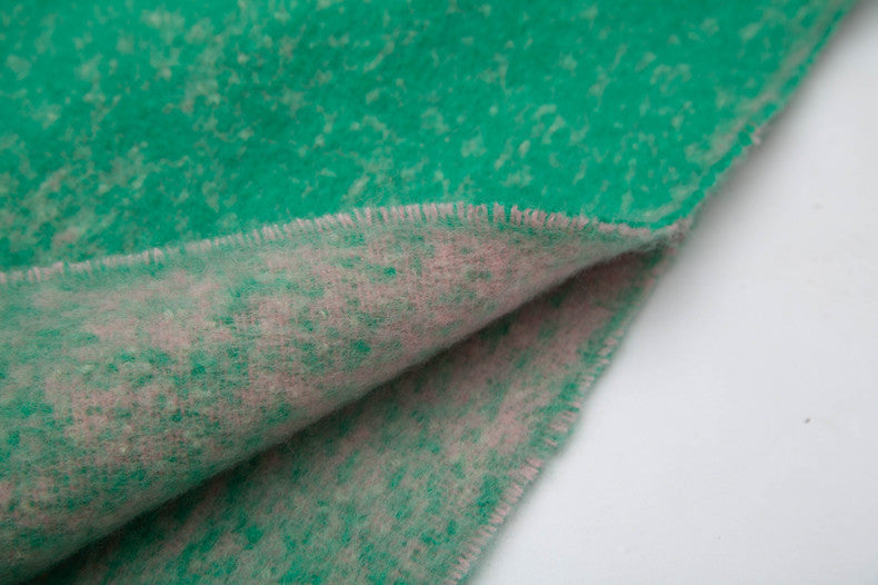 Blue Plush Gradient Winter Scarf Shawl - Thick Textured Circle Yarn with Chunky Tassels - 185cm x 40cm Tristar Online