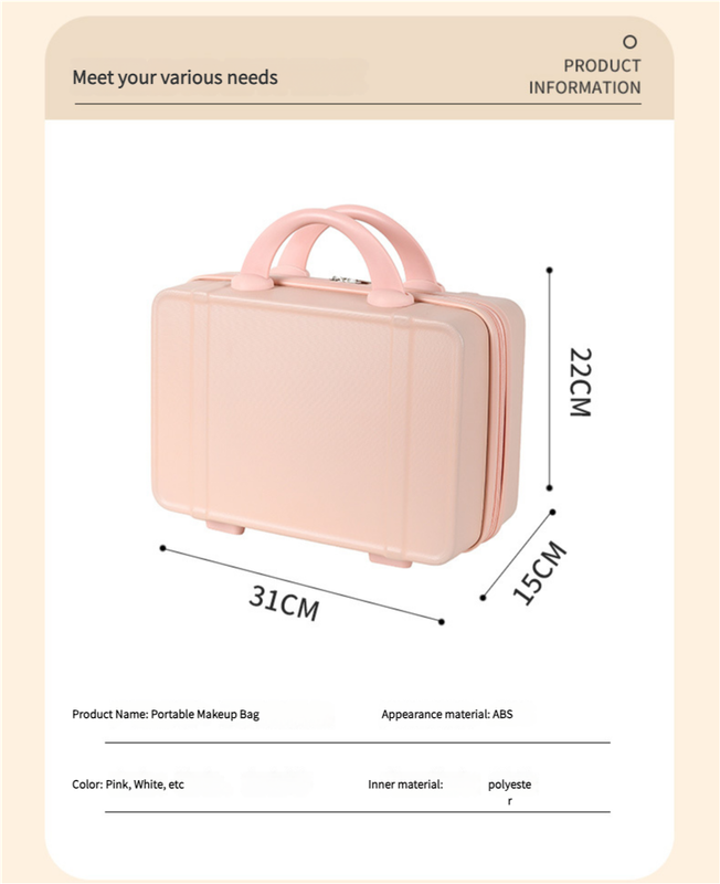 Personalized stylish and lightweight Pink mini suitcase for short trips Tristar Online