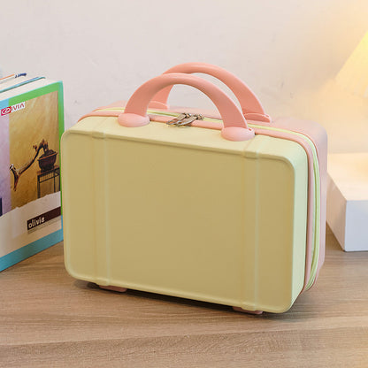 Personalized stylish and lightweight Yellow and pink mini suitcase for short trips Tristar Online
