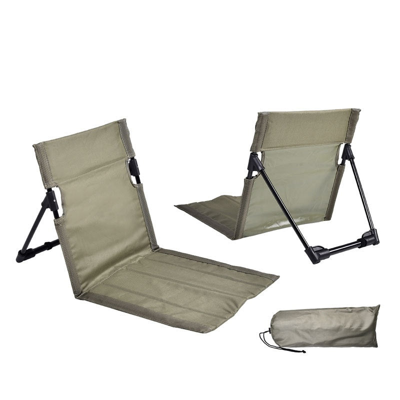 Portable Folding Beach Chair - Reclining Outdoor Seat 68x39.5x40.5cm with Carry Bag in green Tristar Online