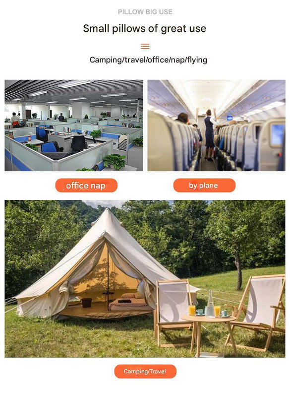 Inflatable Camping Pillow - Lightweight 46x32x12cm Travel Pillow 180g in Green Tristar Online