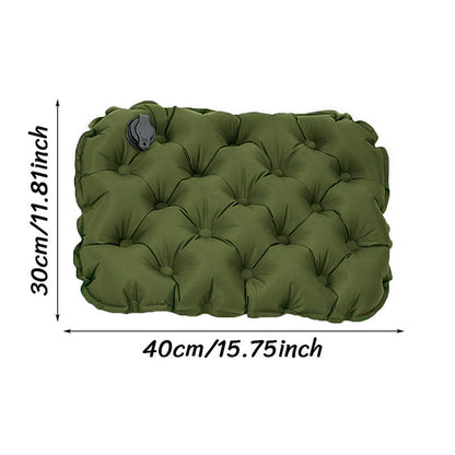 Inflatable Seat Cushion - Portable 40x30x5cm Camping Pad in Olive Green Tristar Online