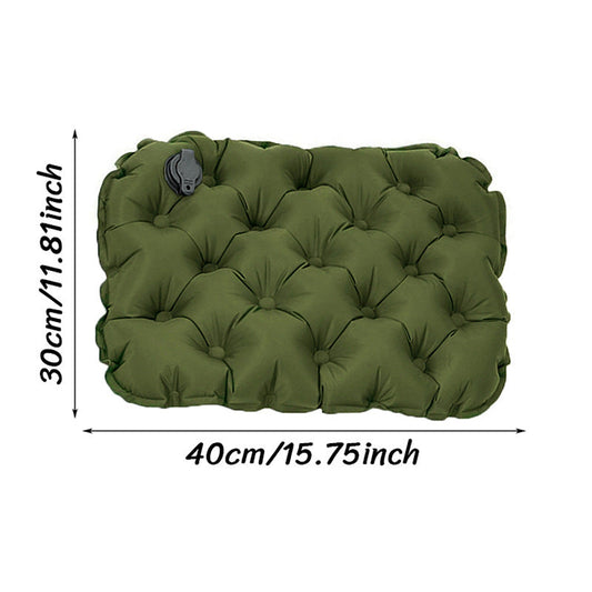 Inflatable Seat Cushion - Portable 40x30x5cm Camping Pad in Olive Green Tristar Online