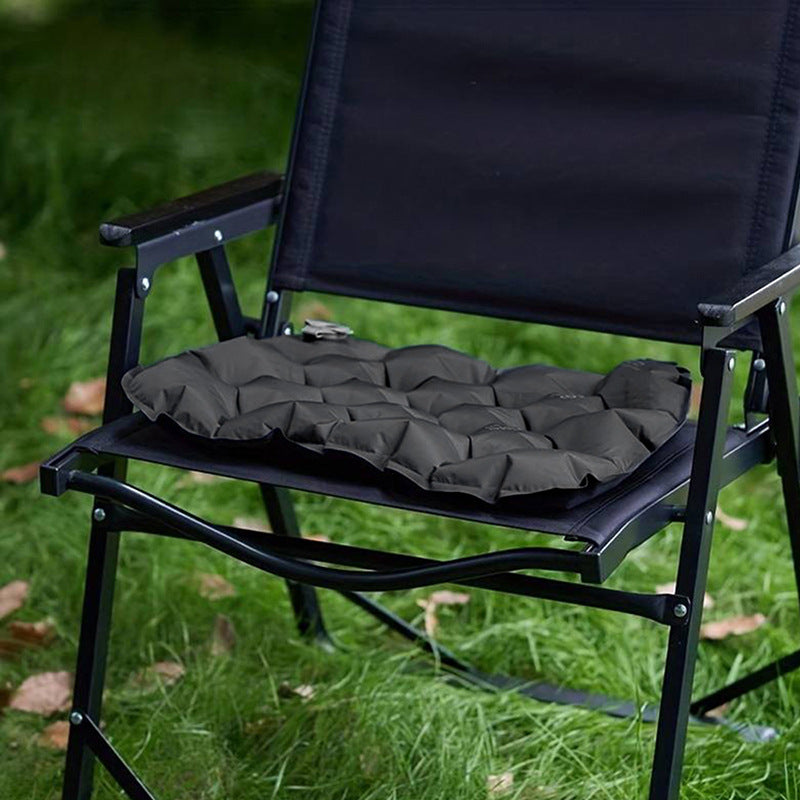 Inflatable Seat Cushion - Portable 40x30x5cm Camping Pad in Olive Grey Tristar Online