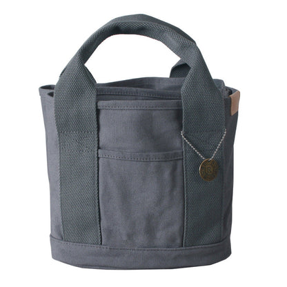 Dark gray Canvas Lunch Tote Bag - Stylish Handbag with Multiple Compartments for Women Tristar Online