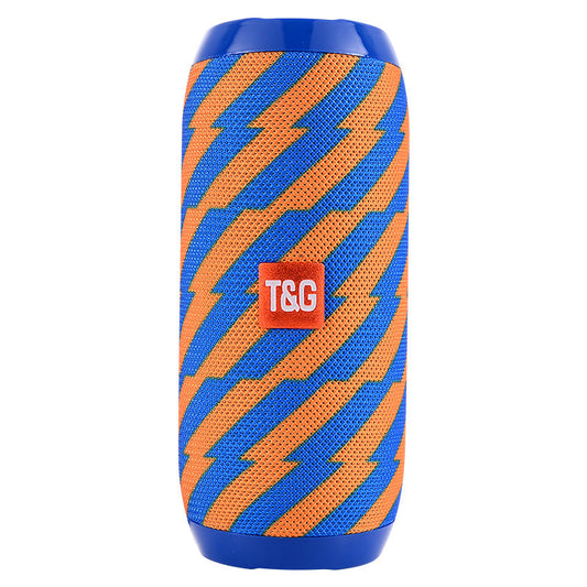 Blue (orange stripes)Portable Bluetooth Speaker - HiFi 360 Degree Audio Wireless Mini Speaker, Support Hands-free Calling Tristar Online