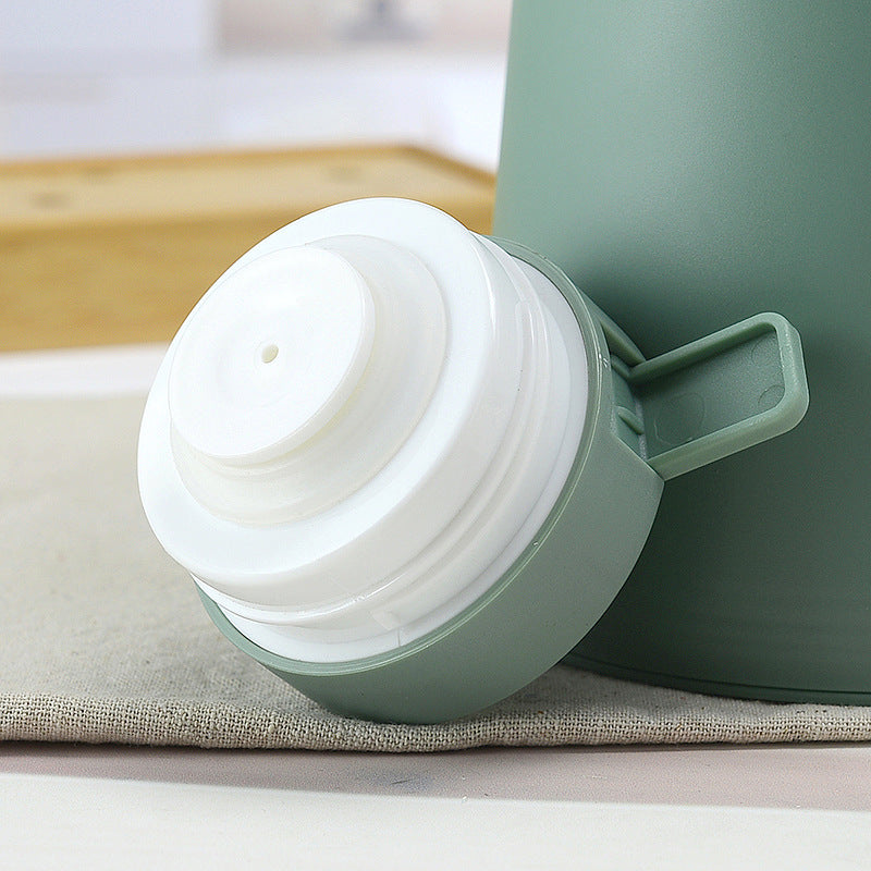 1000ml Bamboo Green thermos bottle with wooden handle, double-layer glass liner coffee pot, suitable for hot and cold drinks Tristar Online