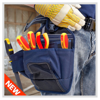 6-Piece Insulated Screwdriver Set - 1000V Rated, CR-V Steel with Magnetic Tips & Wall Rack Tristar Online