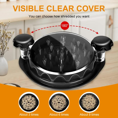 Upgraded Meat Shredder Tool - Rotating Chicken & Pork Puller with Anti-Slip Base & Ergonomic Grips(red) Tristar Online