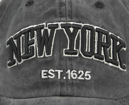 Vintage New York Est. 1625" Washed Cotton Baseball Cap - Adjustable & Unisex(Khaki)" Tristar Online