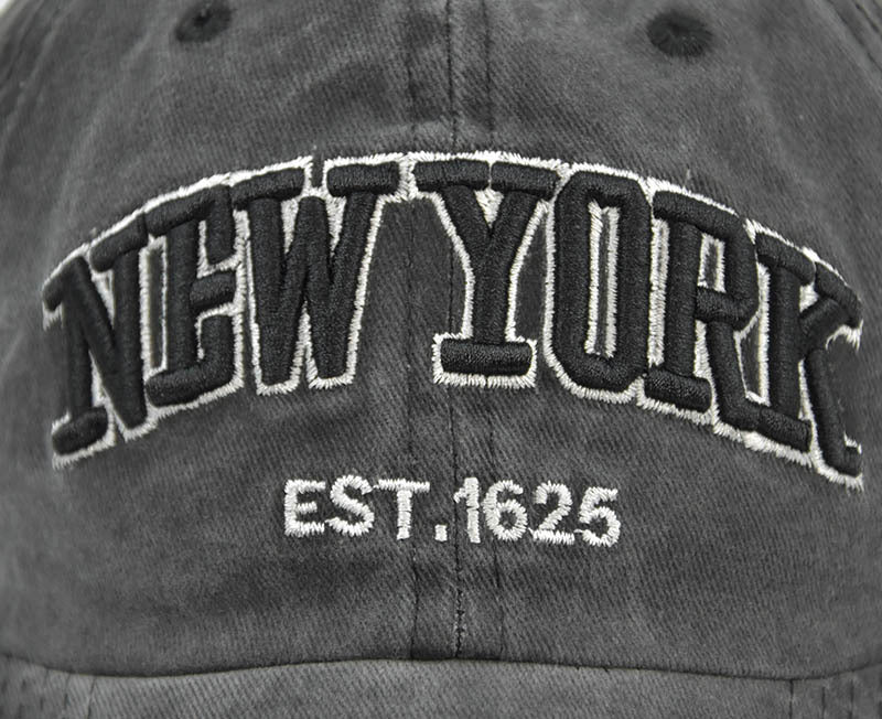 Vintage New York Est. 1625" Washed Cotton Baseball Cap - Adjustable & Unisex(Coffee)" Tristar Online