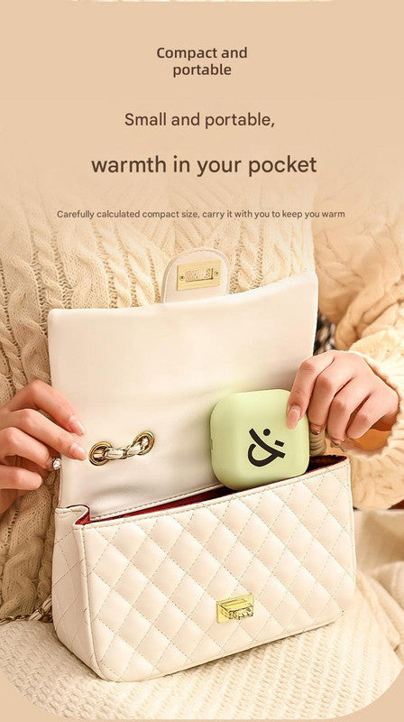 Green Cute Block Hand Warmer - Fast Heating Portable Electric Warmer with Lanyard Tristar Online