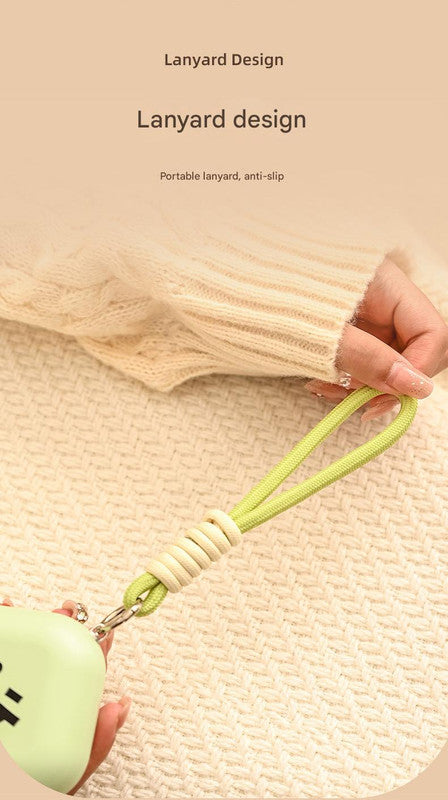 Green Cute Block Hand Warmer - Fast Heating Portable Electric Warmer with Lanyard Tristar Online