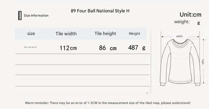 Blue Black Women's printed knitted cardigan cape with ruffled sleeves (Style 6) Tristar Online