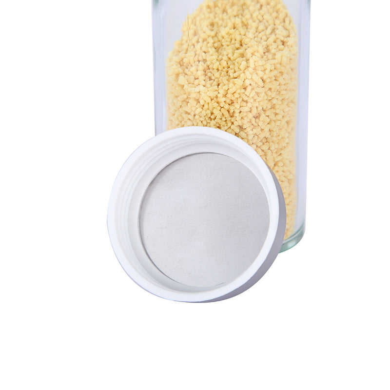 Modern stainless steel square spice revolving rack with 12 (88 ml each) empty glass jars Tristar Online