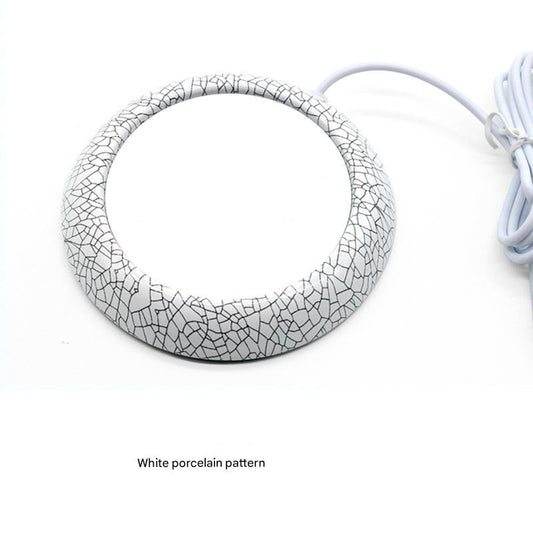 USB Cup Heater - White Porcelain Electric Beverage Heater for Desk, Office and Home Tristar Online