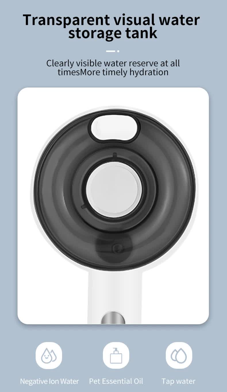 Pink Rechargeable Pet Grooming Brush with UVC Sterilizer & Mist Spray Tristar Online