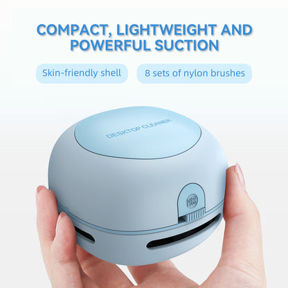 Pink Cordless Tabletop Crumb Sweeper - USB Rechargeable Mini Vacuum for Desk Tristar Online