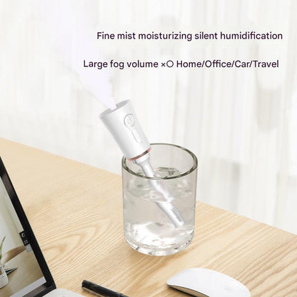 White 2 in 1 Cool Mist Humidifier and Facial Moisturizer - USB Rechargeable Portable Nano Sprayer Tristar Online
