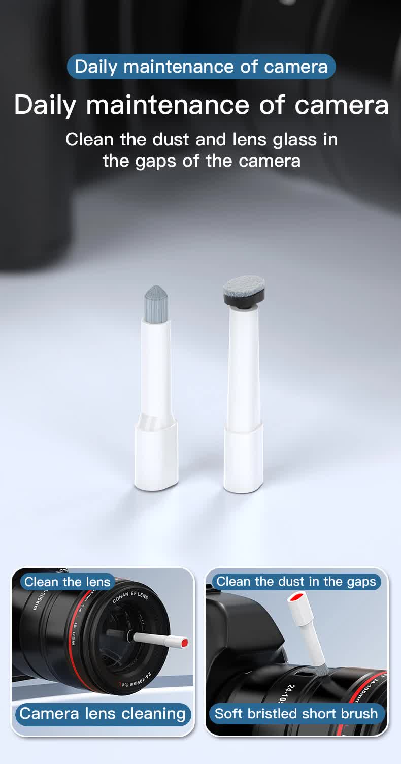 White 22-in-1 Electronics Cleaning Kit - for Keyboards, Airpods, Laptops, Cell Phones, Cameras Tristar Online