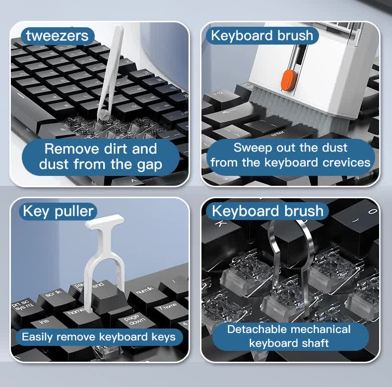 Brown window 22-in-1 Electronics Cleaning Kit - for Keyboards, Airpods, Laptops, Cell Phones, Cameras Tristar Online