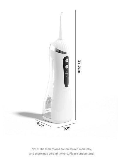 White Portable Ultrasonic Oral Irrigator with 3 Cleaning Modes Smart Teeth Cleaning Machine Tristar Online