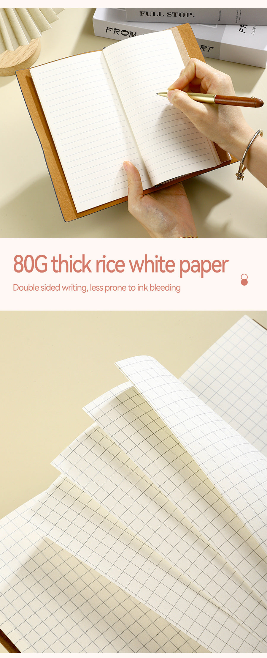 Brown 2-Pack Vintage Floral Embossed PU Leather Journals - 192 Pages Each Tristar Online