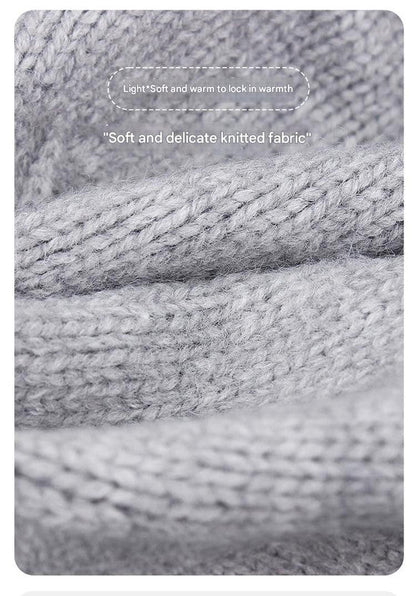 Gray Vintage Inspired Knitted Beret - Stretchy & Comfortable Wool Blend Cap Tristar Online