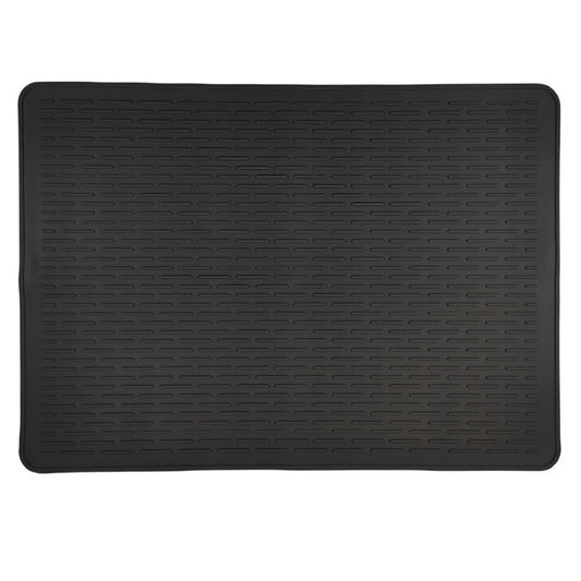 Black Extra Large Silicone Countertop Protector & Dish Drying Mat - Dishwasher Safe (76x53cm) Tristar Online