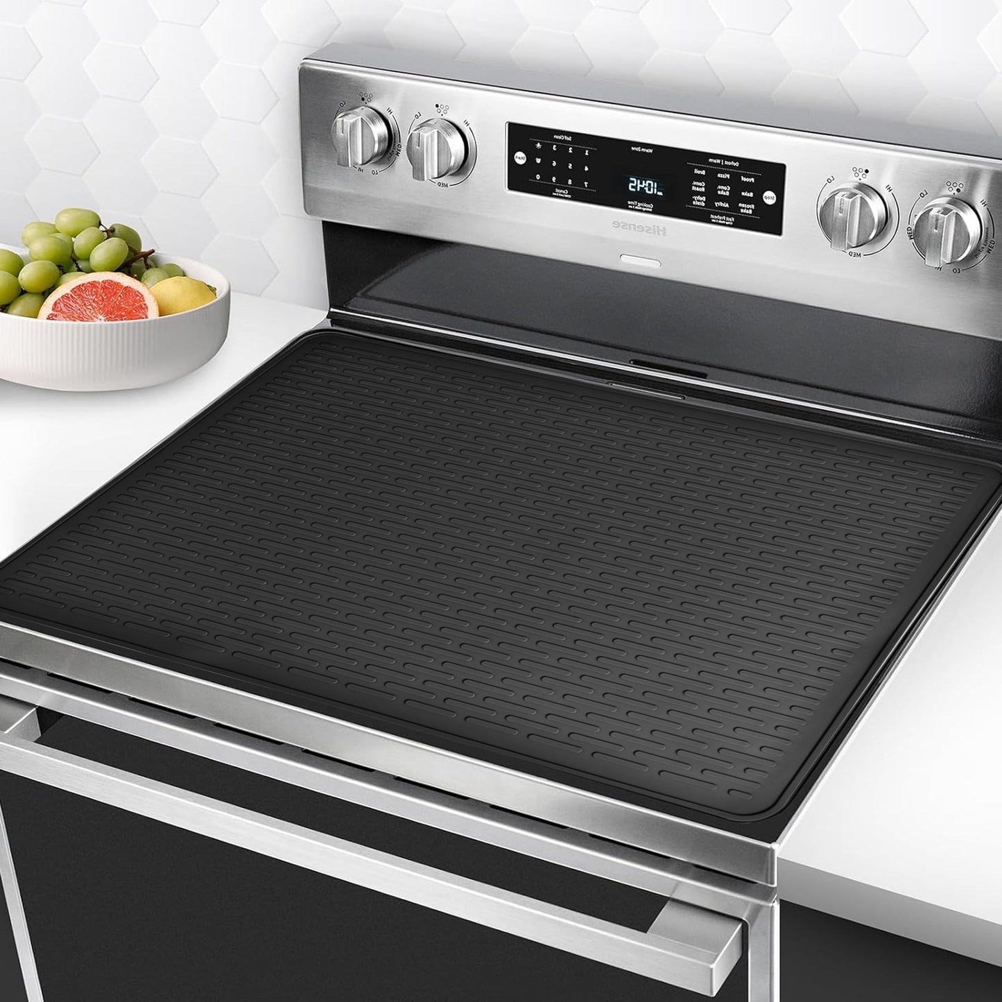 Black Extra Large Silicone Countertop Protector & Dish Drying Mat - Dishwasher Safe (76x53cm) Tristar Online