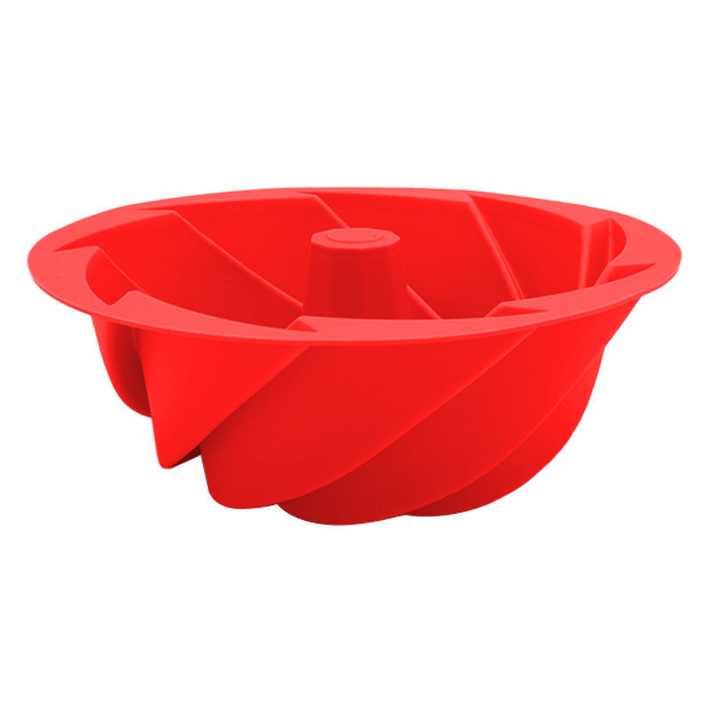 Red Non-Stick Silicone Cyclone Cake Pan Set (10 Molds) - Perfect for Desserts Tristar Online
