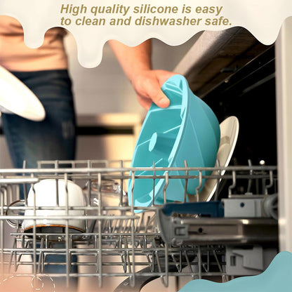 Red Non-Stick Silicone Cyclone Cake Pan Set (10 Molds) - Perfect for Desserts Tristar Online