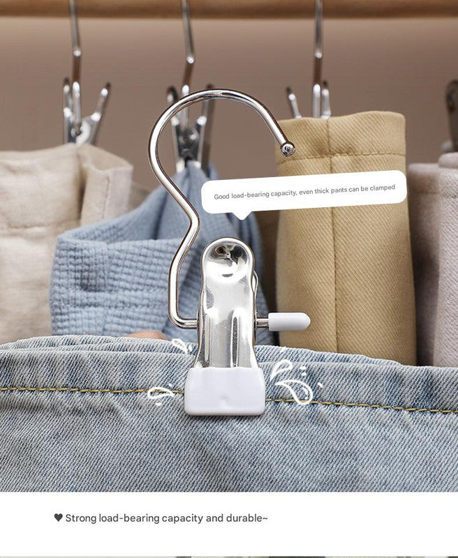 Pink Stainless Steel Hanging Clips (35 PCS) - Strong Grip for Pants, Hats, Socks, Laundry Tristar Online