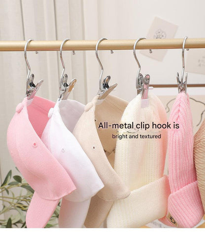 Pink Stainless Steel Hanging Clips (35 PCS) - Strong Grip for Pants, Hats, Socks, Laundry Tristar Online