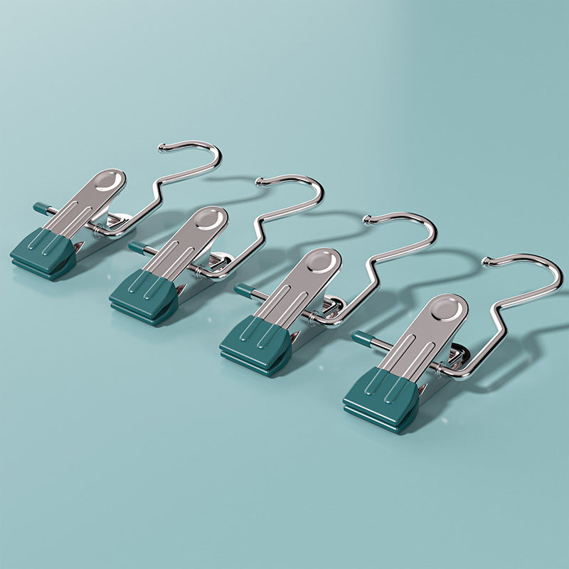 Dark green Stainless Steel Hanging Clips (35 PCS) - Strong Grip for Pants, Hats, Socks, Laundry Tristar Online