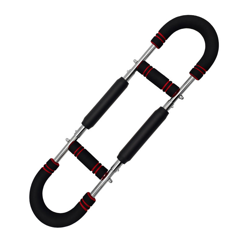 Red Black Adjustable U-Shaped Arm Exerciser - For Home Fitness Strength Training (30kg) Tristar Online