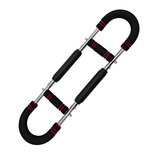 Red Black Adjustable U-Shaped Arm Exerciser - For Home Fitness Strength Training (40kg) Tristar Online