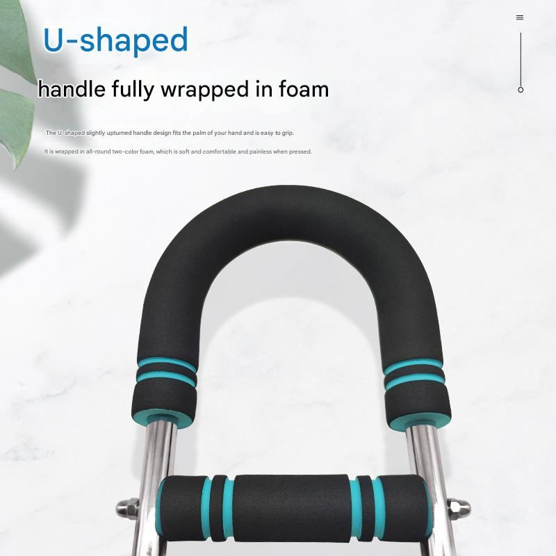 Blue Black Adjustable U-Shaped Arm Exerciser - For Home Fitness Strength Training (40kg) Tristar Online