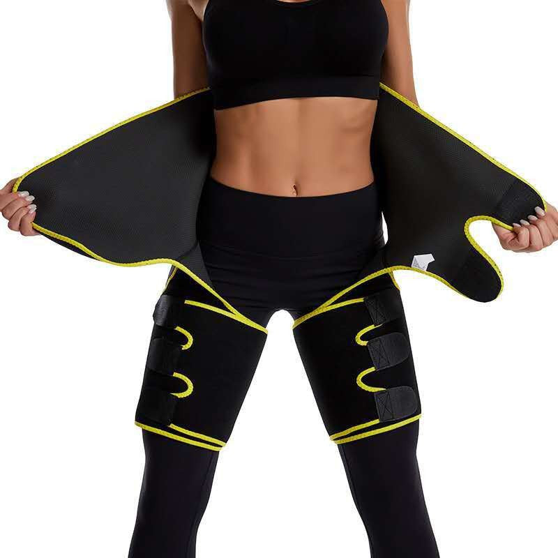 Yellow Women's 3-in-1 Body Shaper: Waist Cincher, Thigh Slimmer, Glute Lifter - Workout Gear (Size : L/XL) Tristar Online