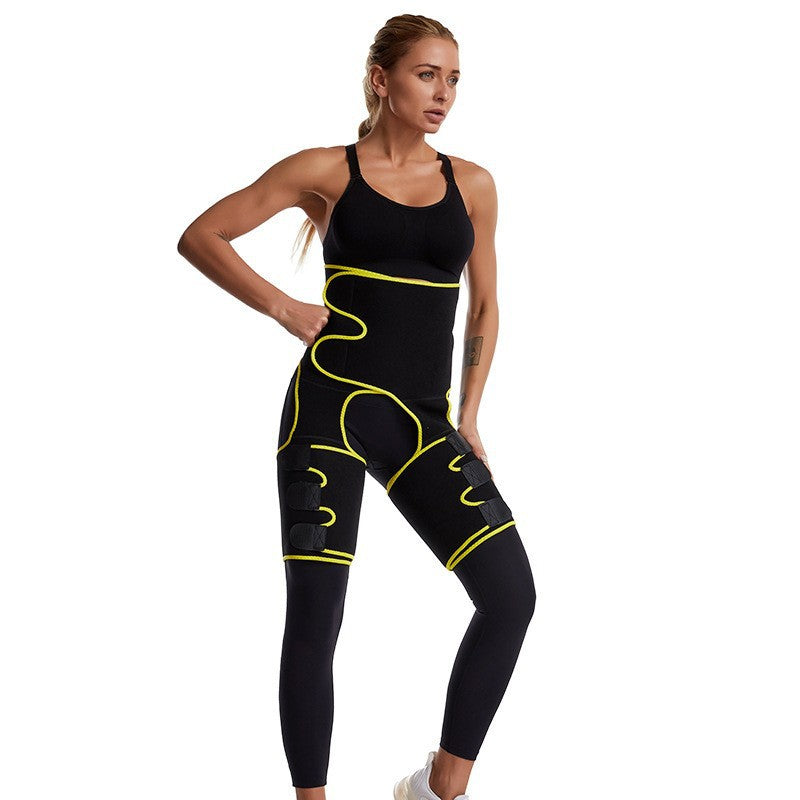 Yellow Women's 3-in-1 Body Shaper: Waist Cincher, Thigh Slimmer, Glute Lifter - Workout Gear (Size : XXL/XXXL) Tristar Online
