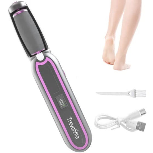 Gray purple Rechargeable Electric Callus Remover - 3 Speeds, LCD, for Smooth Feet Tristar Online
