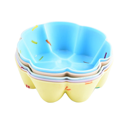 Style 8 Silicone Mini Cake Molds (30 Pack) -  For Cupcakes, Desserts (7x7x2.5cm) Tristar Online