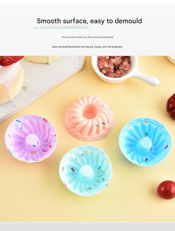 Style 8 Silicone Mini Cake Molds (30 Pack) -  For Cupcakes, Desserts (7x7x2.5cm) Tristar Online