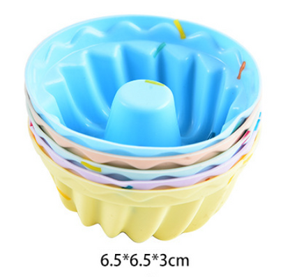Style 9 Silicone Mini Cake Molds (30 Pack) -  For Cupcakes, Desserts (6.5x6.5x3cm) Tristar Online