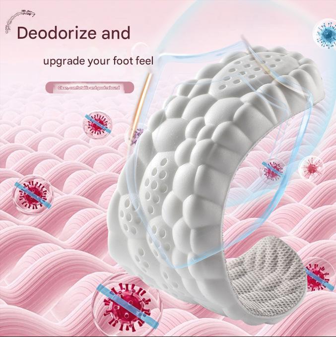 5 pcs Pink 4D Cloud Technology Shoe Inserts - High Rebound, Super Soft, Breathable, Athletic Support (size : 43-44/275mm) Tristar Online