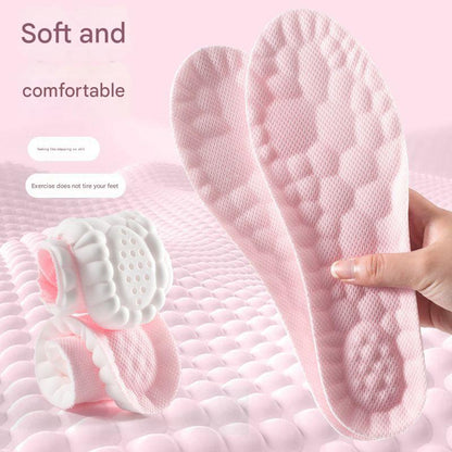 5 pcs Pink 4D Cloud Technology Shoe Inserts - High Rebound, Super Soft, Breathable, Athletic Support (size : 45-46/285mm) Tristar Online