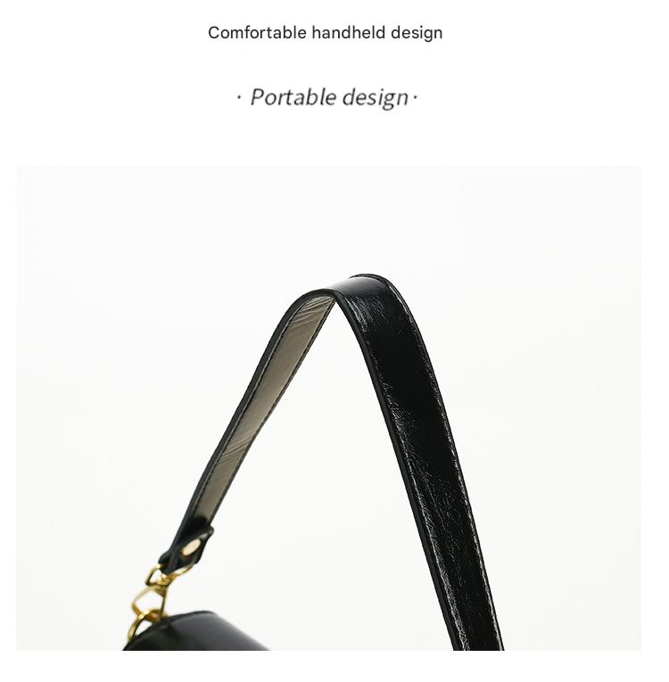 White Chic Saddle Crossbody Bag with Wide Guitar Strap - PU Leather Tristar Online