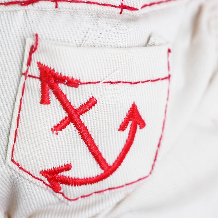 Red Cute Sailor Dog Outfit - Striped Shirt & Anchor Overalls for Small Dogs (Size : XL ) Tristar Online