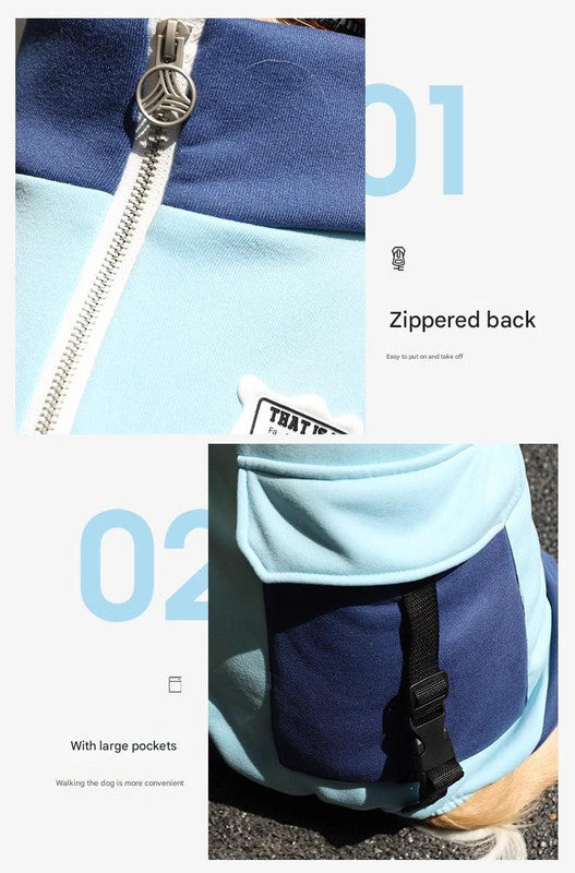 Turmeric Sporty Dog Onesie with Back Zipper & Pockets - For Medium/Large Dogs (Size : 6XL) Tristar Online